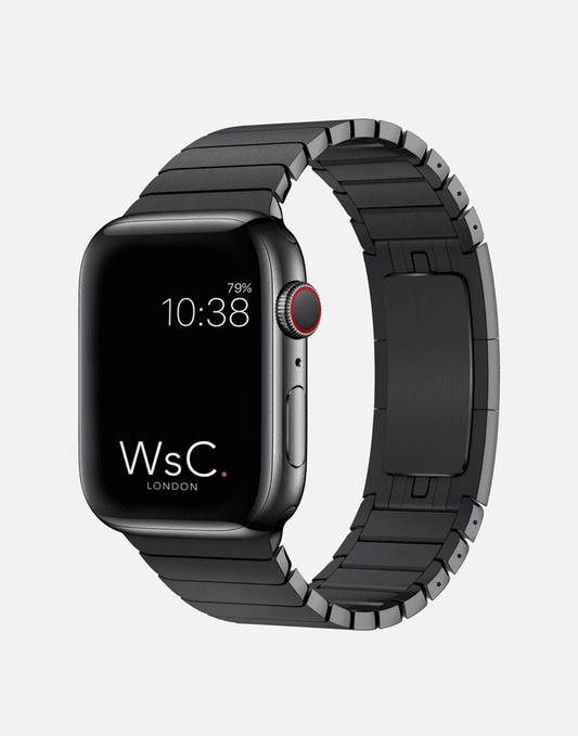 WsC® Link Bracelet – Space Black Apple Watch Strap