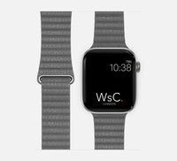 WsC® Leather Loop – Grey Apple Watch Strap