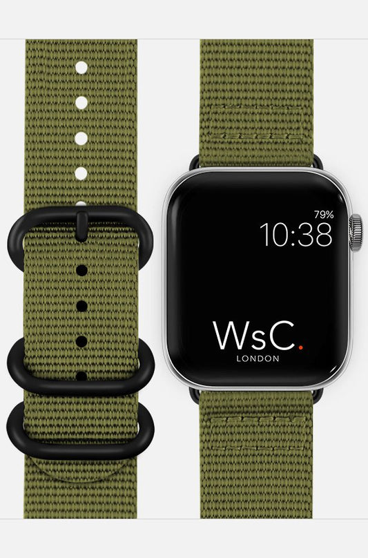 WsC® Tactical – Khaki Green Apple Watch Strap