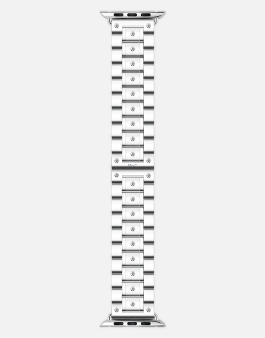 WsC® Fury Silver – 1 Carat Diamond Apple Watch Strap
