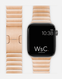 WsC® Link Bracelet – Rose Gold Apple Watch Strap