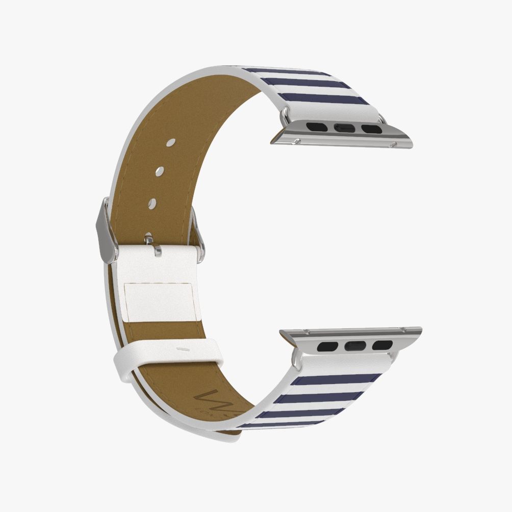 WsC® Print Collection – Navy Stripes Apple Watch Strap - view 1