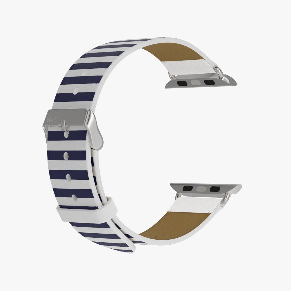 WsC® Print Collection – Navy Stripes Apple Watch Strap - view 10