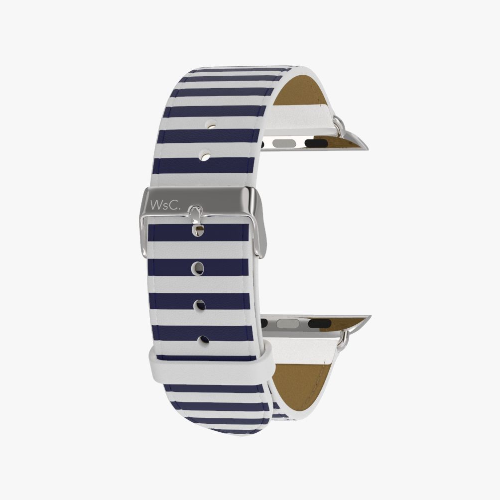 WsC® Print Collection – Navy Stripes Apple Watch Strap - view 13
