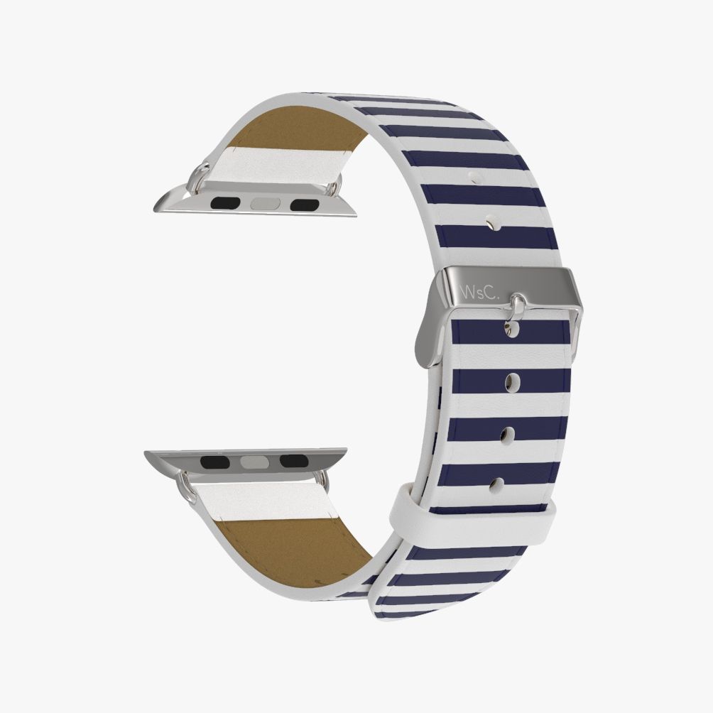 WsC® Print Collection – Navy Stripes Apple Watch Strap - view 18