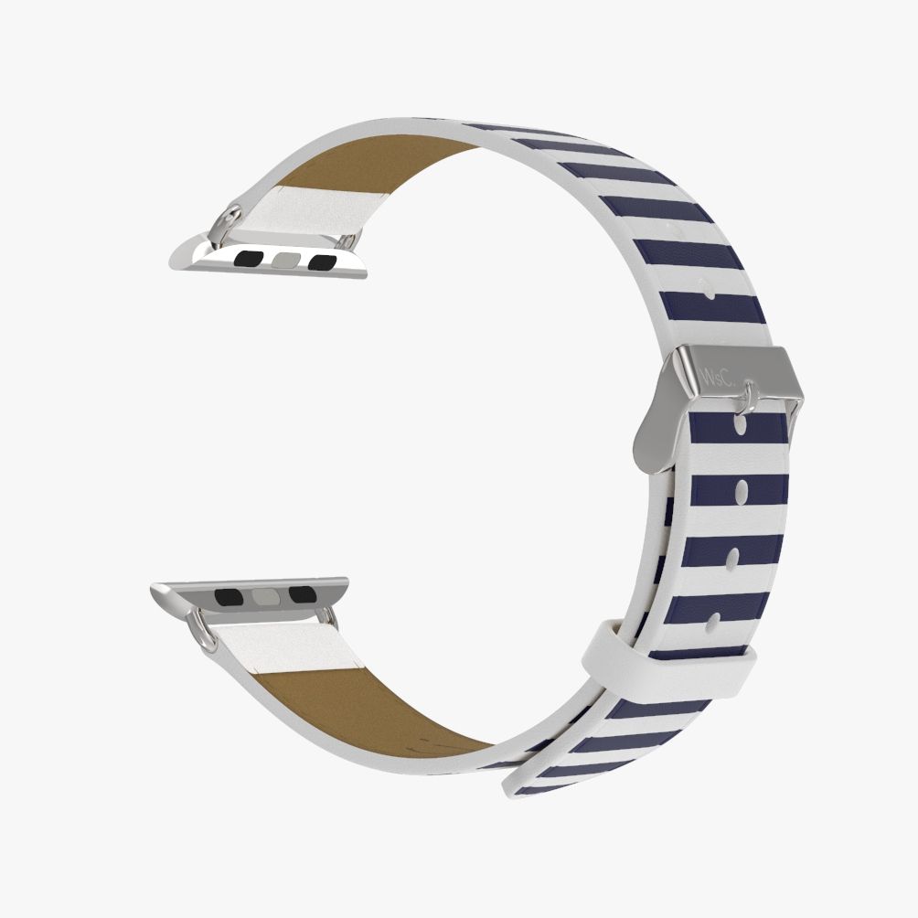 WsC® Print Collection – Navy Stripes Apple Watch Strap - view 20