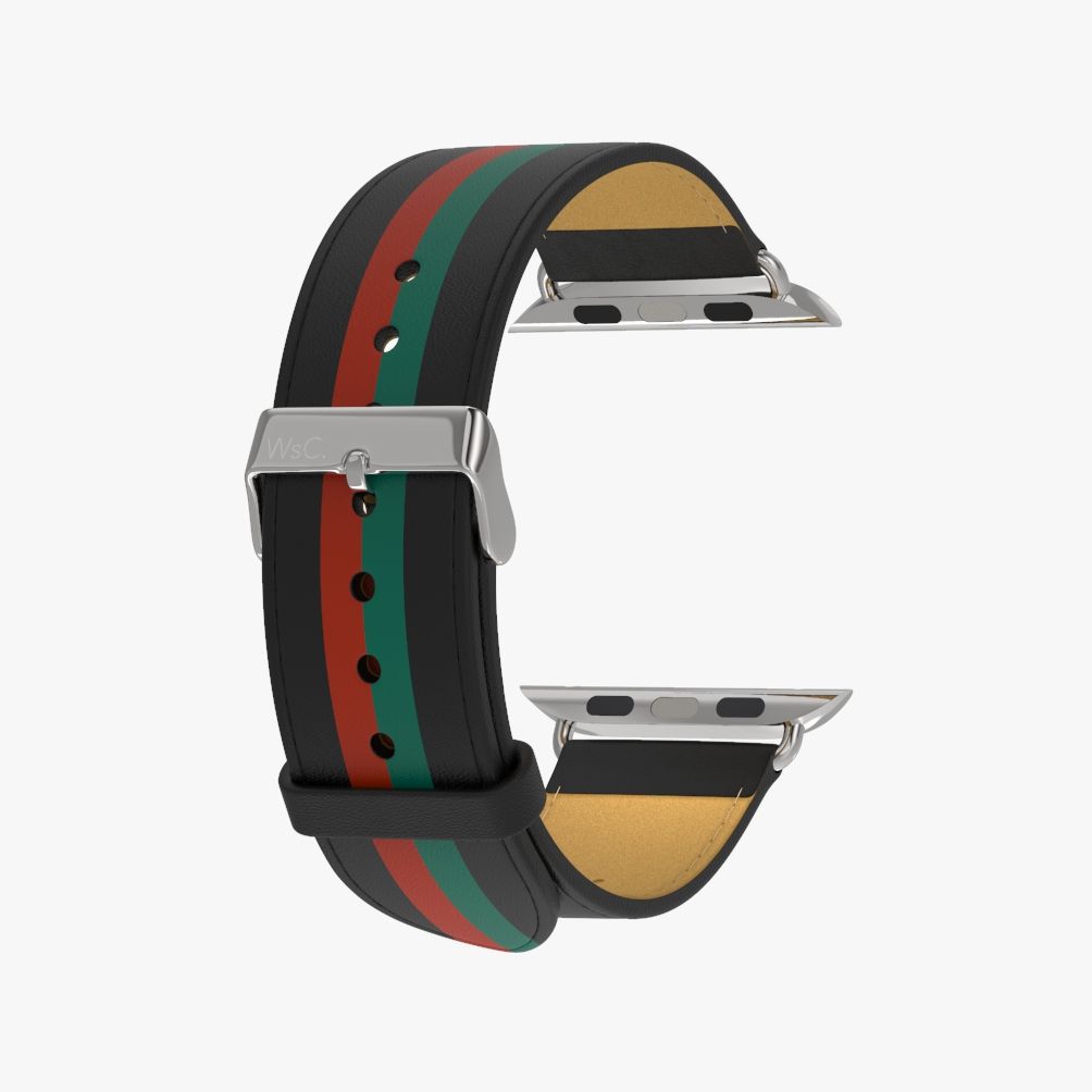 WsC® Print Collection – Verde & Rosso Apple Watch Strap - view 12