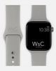 WsC® Apple Watch Sport Band – Grey