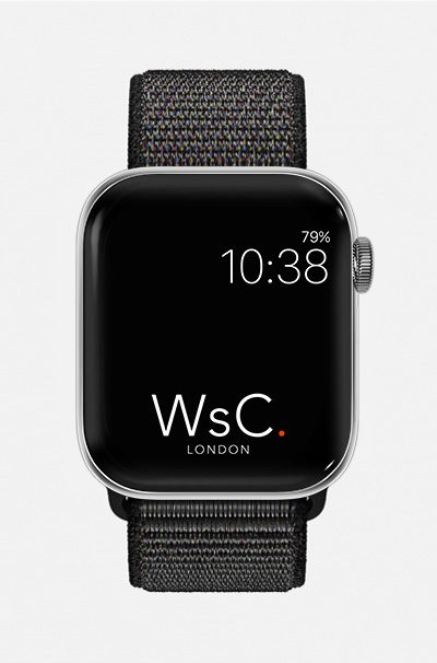 WsC® Sport Loop – Black Apple Watch Strap