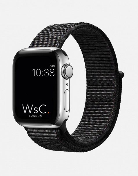 WsC® Sport Loop – Black Apple Watch Strap
