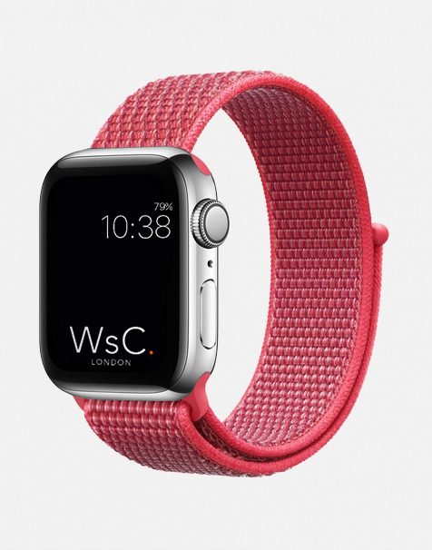 WsC® Sport Loop – Flamingo Pink Apple Watch Strap