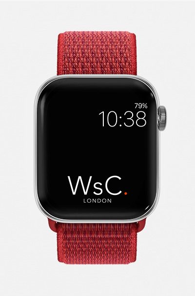 WsC® Sport Loop – Red Apple Watch Strap
