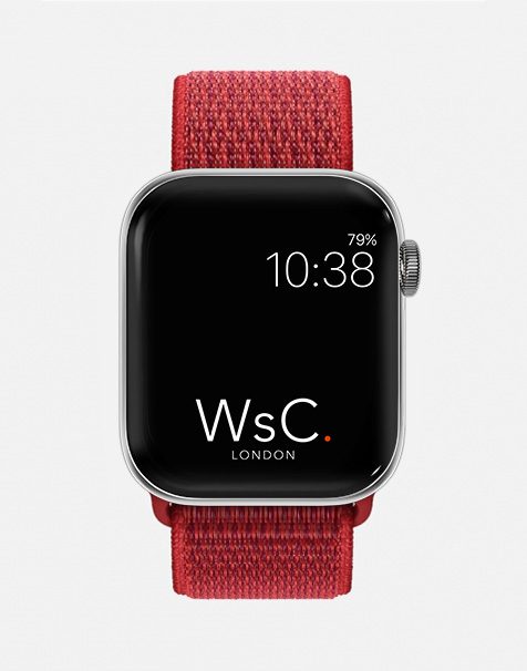 WsC® Sport Loop – Red Apple Watch Strap