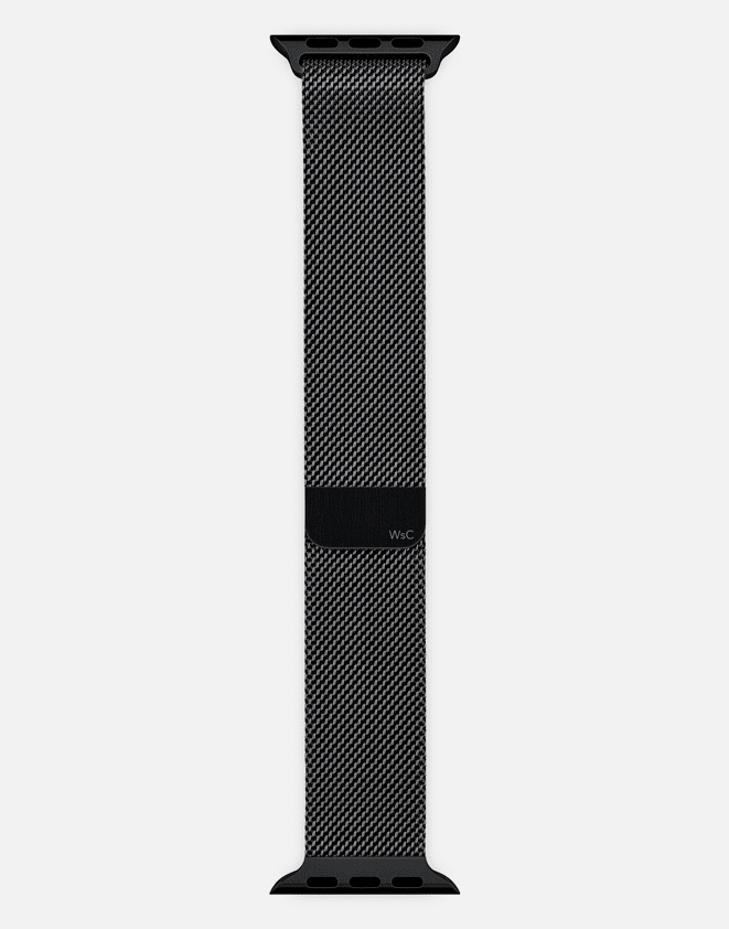 Milanese Loop – Black Apple Watch Strap