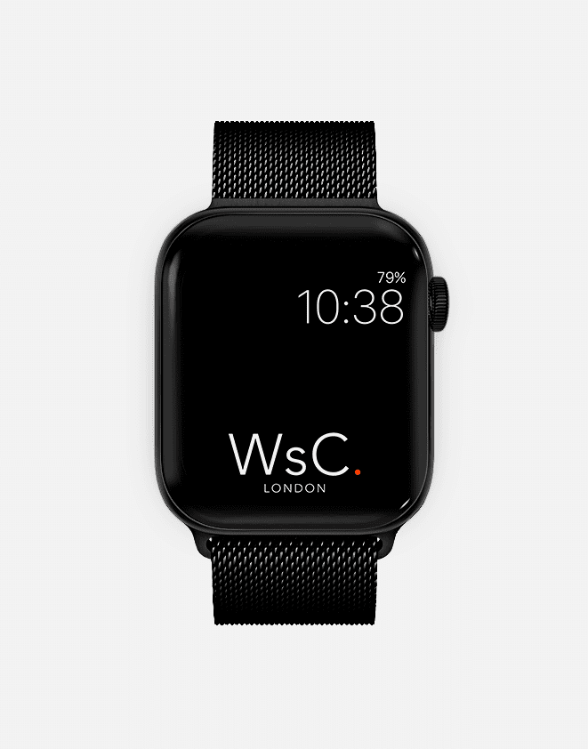 Milanese Loop – Black Apple Watch Strap