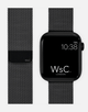 Milanese Loop – Black Apple Watch Strap