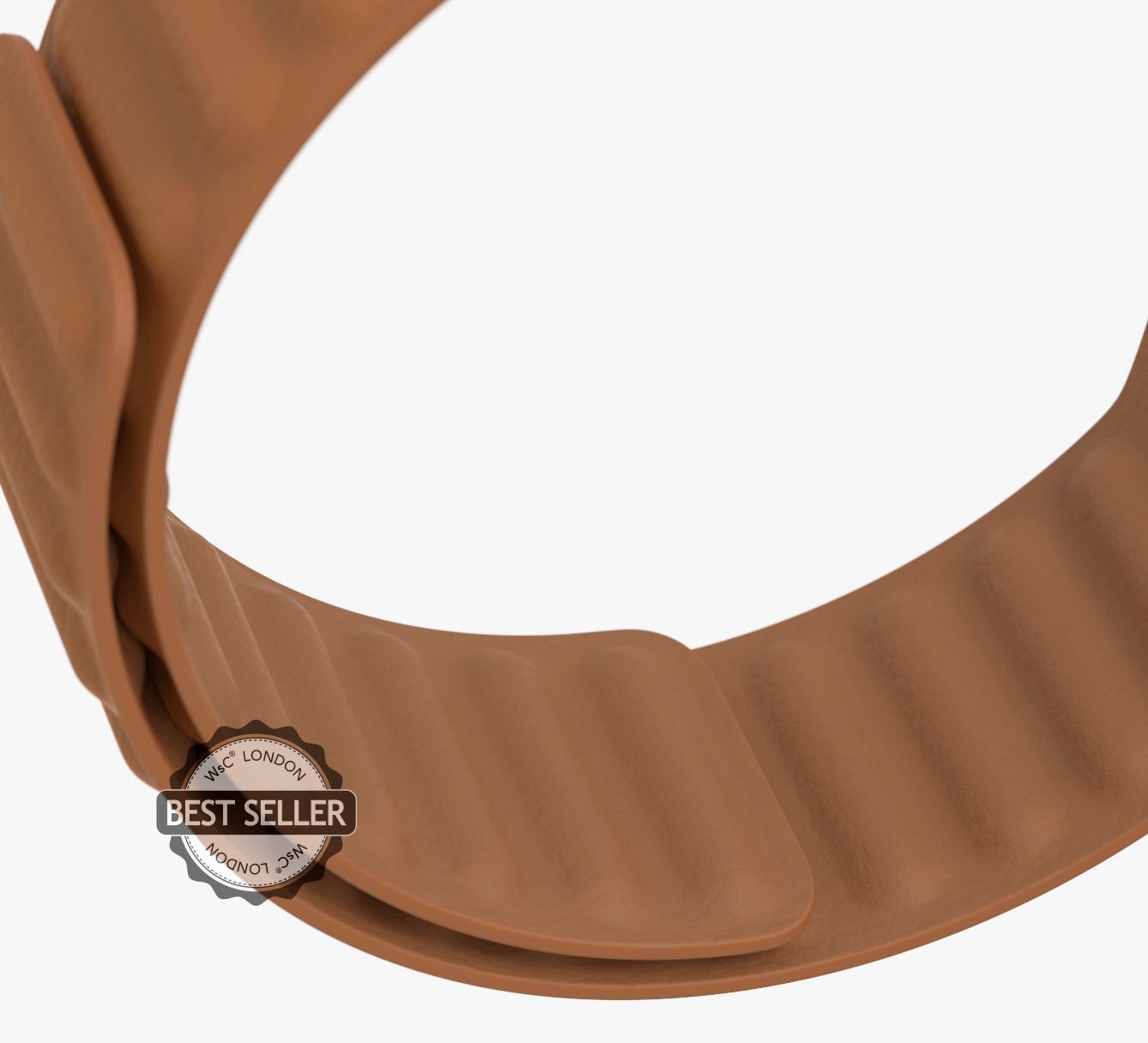 WsC® Leather Link – Caramel Brown Apple Watch Strap
