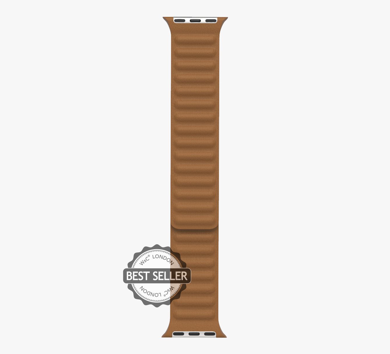 WsC® Leather Link – Caramel Brown Apple Watch Strap