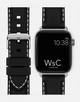 WsC® Nautilus – Black / White Apple Watch Strap
