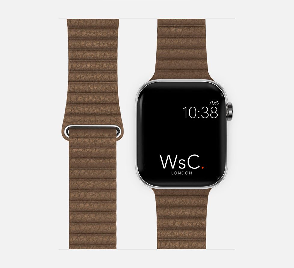 WsC® Leather Loop – Brown Apple Watch Strap
