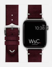 WsC® Vengeance – Burgundy Apple Watch Strap