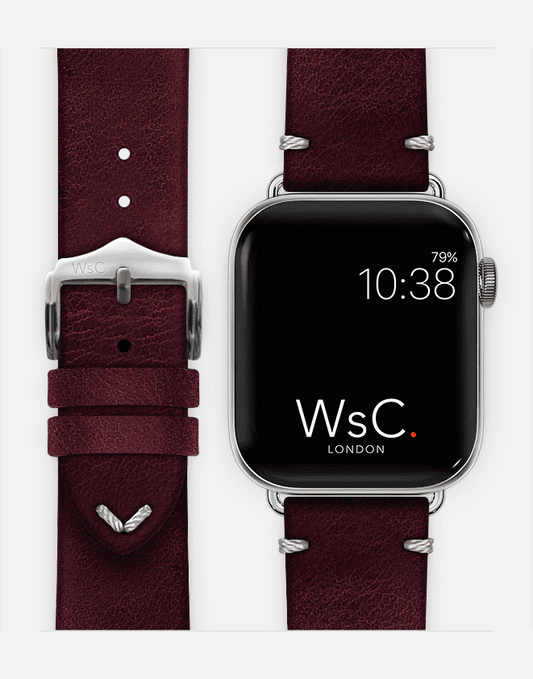 WsC® Vengeance – Burgundy Apple Watch Strap
