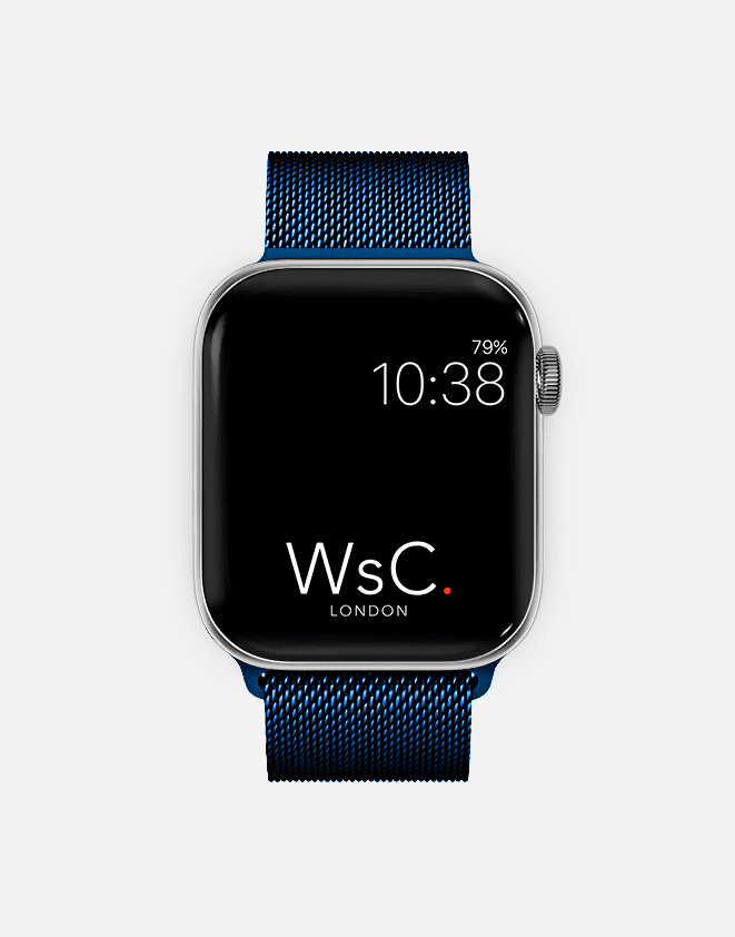 Milanese Loop – Cosmic Blue Apple Watch Strap