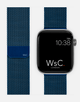 Milanese Loop – Cosmic Blue Apple Watch Strap