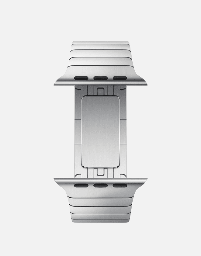 WsC® Link Bracelet – Silver Apple Watch Strap