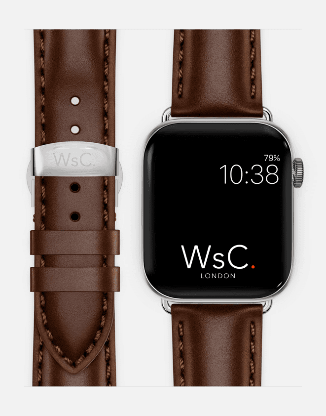 WsC® Defiant – Dark Brown Apple Watch Strap