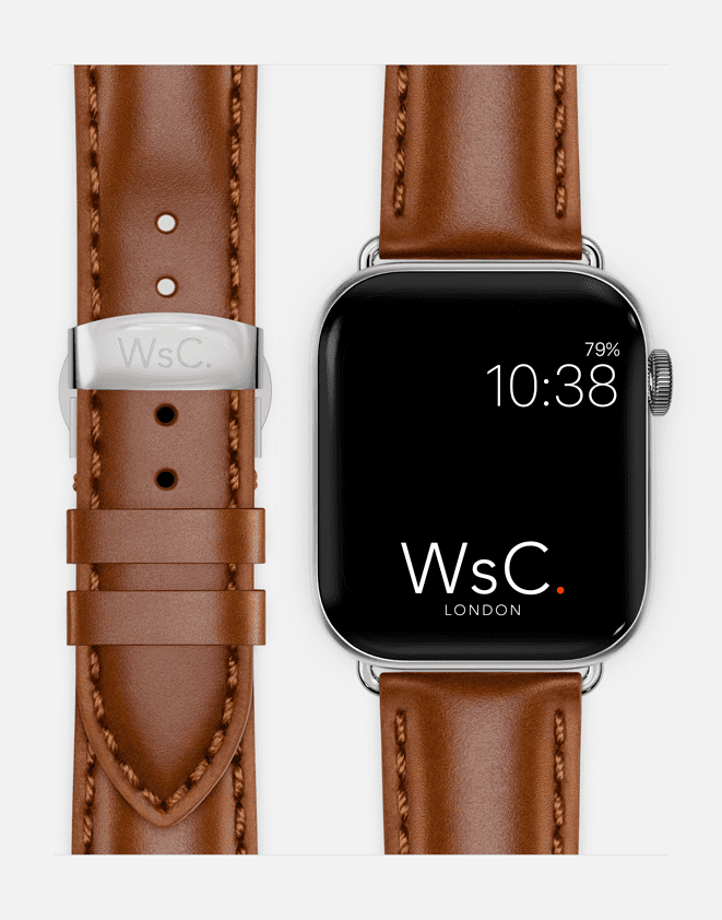 WsC® Defiant – Light Brown Apple Watch Strap