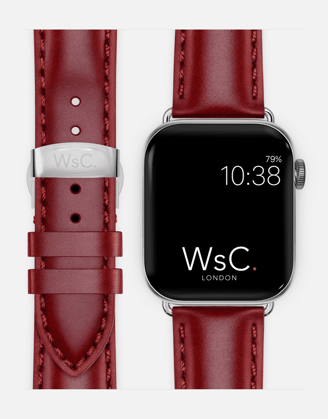 WsC® Defiant – Red Apple Watch Strap