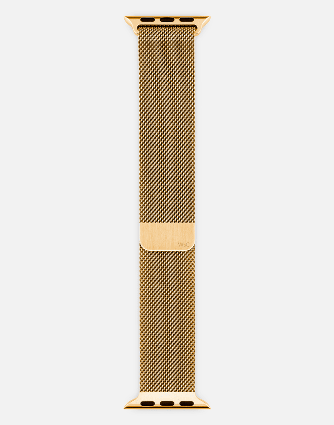 Milanese Loop – Gold Apple Watch Strap