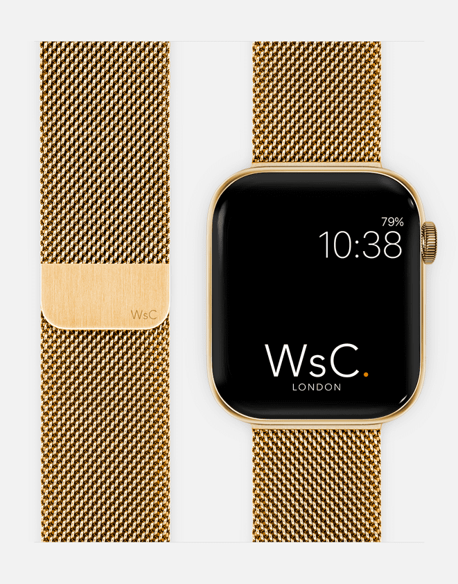 Milanese Loop – Gold Apple Watch Strap