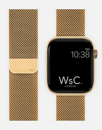 Milanese Loop – Gold Apple Watch Strap