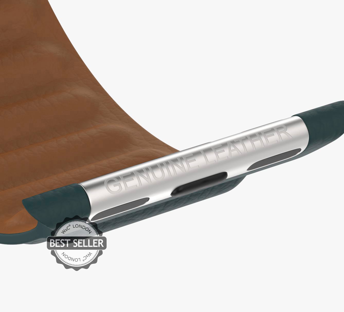 WsC® Leather Link – Forest Green Apple Watch Strap