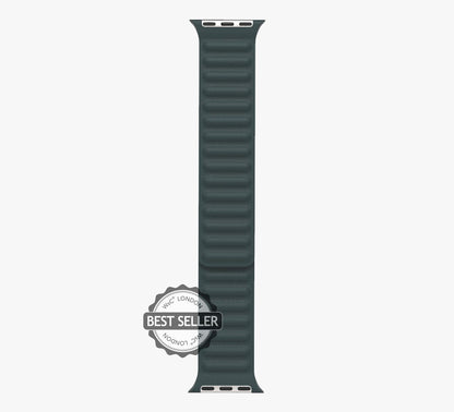 WsC® Leather Link – Forest Green Apple Watch Strap
