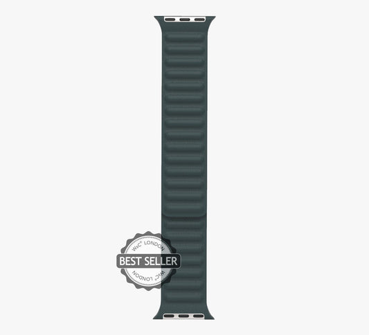 WsC® Leather Link – Forest Green Apple Watch Strap