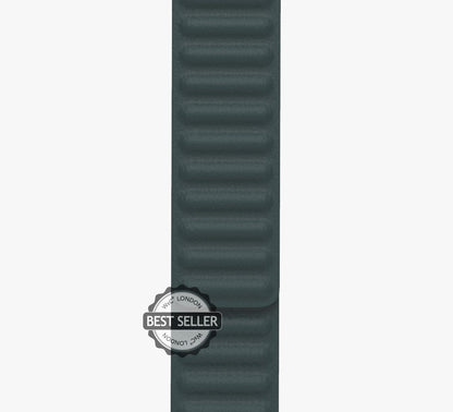 WsC® Leather Link – Forest Green Apple Watch Strap