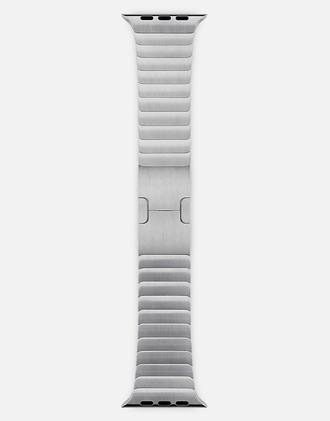 WsC® Link Bracelet – Silver Apple Watch Strap