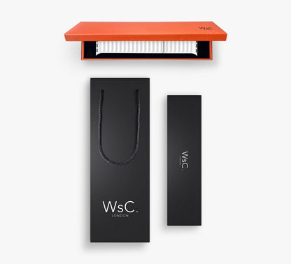 WsC® Leather Link – White Apple Watch Strap