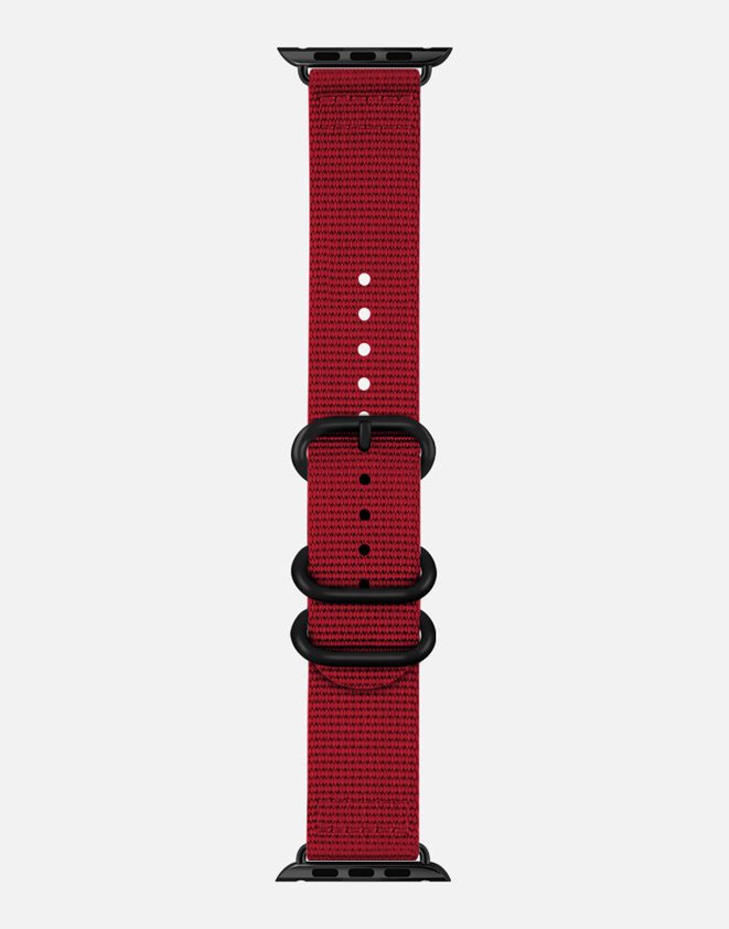 WsC® Tactical – Deep Red Apple Watch Strap