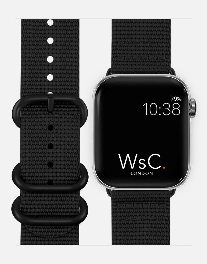 WsC® Tactical – Black Apple Watch Strap