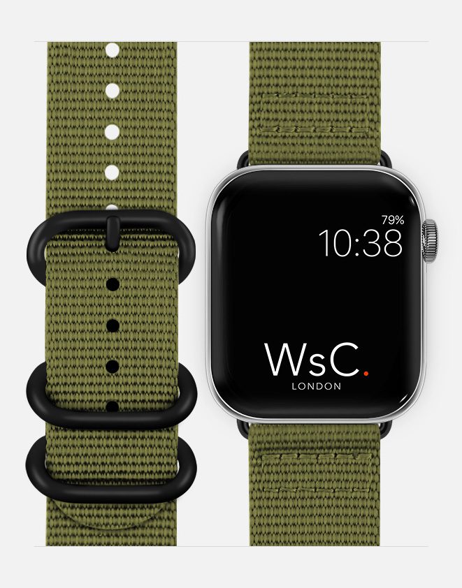 WsC® Tactical – Khaki Green Apple Watch Strap