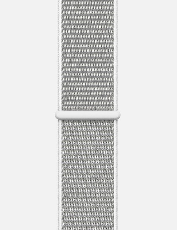 WsC® Sport Loop – White & Grey Apple Watch Strap