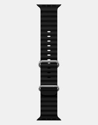 Ocean Band – Black Apple Watch Strap