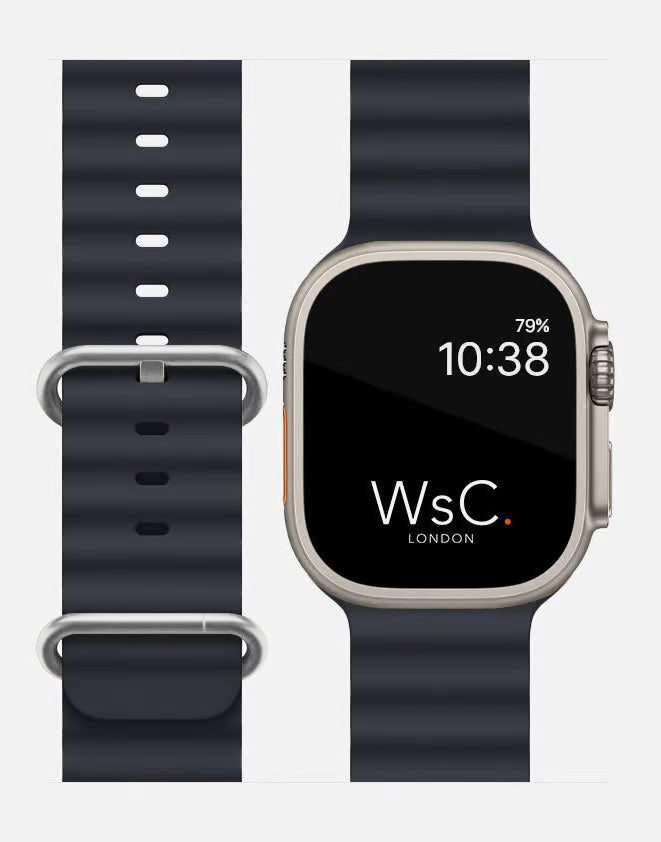 Ocean Band – Midnight Blue Apple Watch Strap