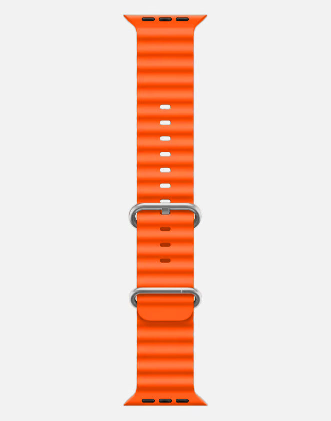 Ocean Band – Orange Apple Watch Strap
