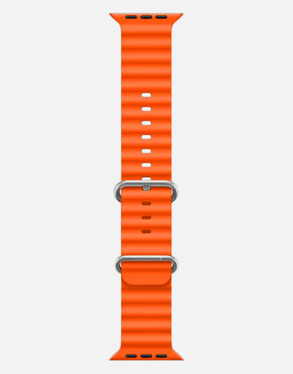 Ocean Band – Orange Apple Watch Strap