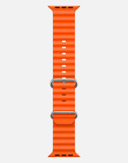 Ocean Band – Orange Apple Watch Strap